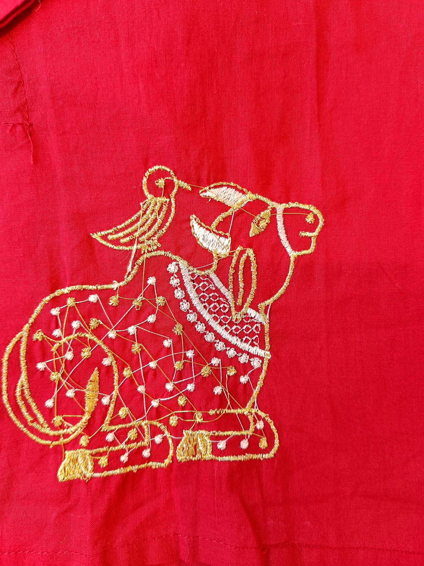 Maroon Colour Nandi Print Kurta Set