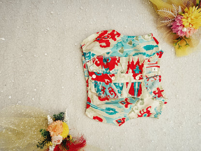 Abstract Print Cord set for girls