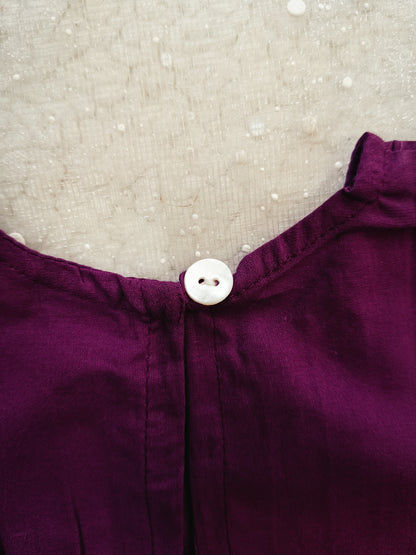 Block Print purple colour cord set