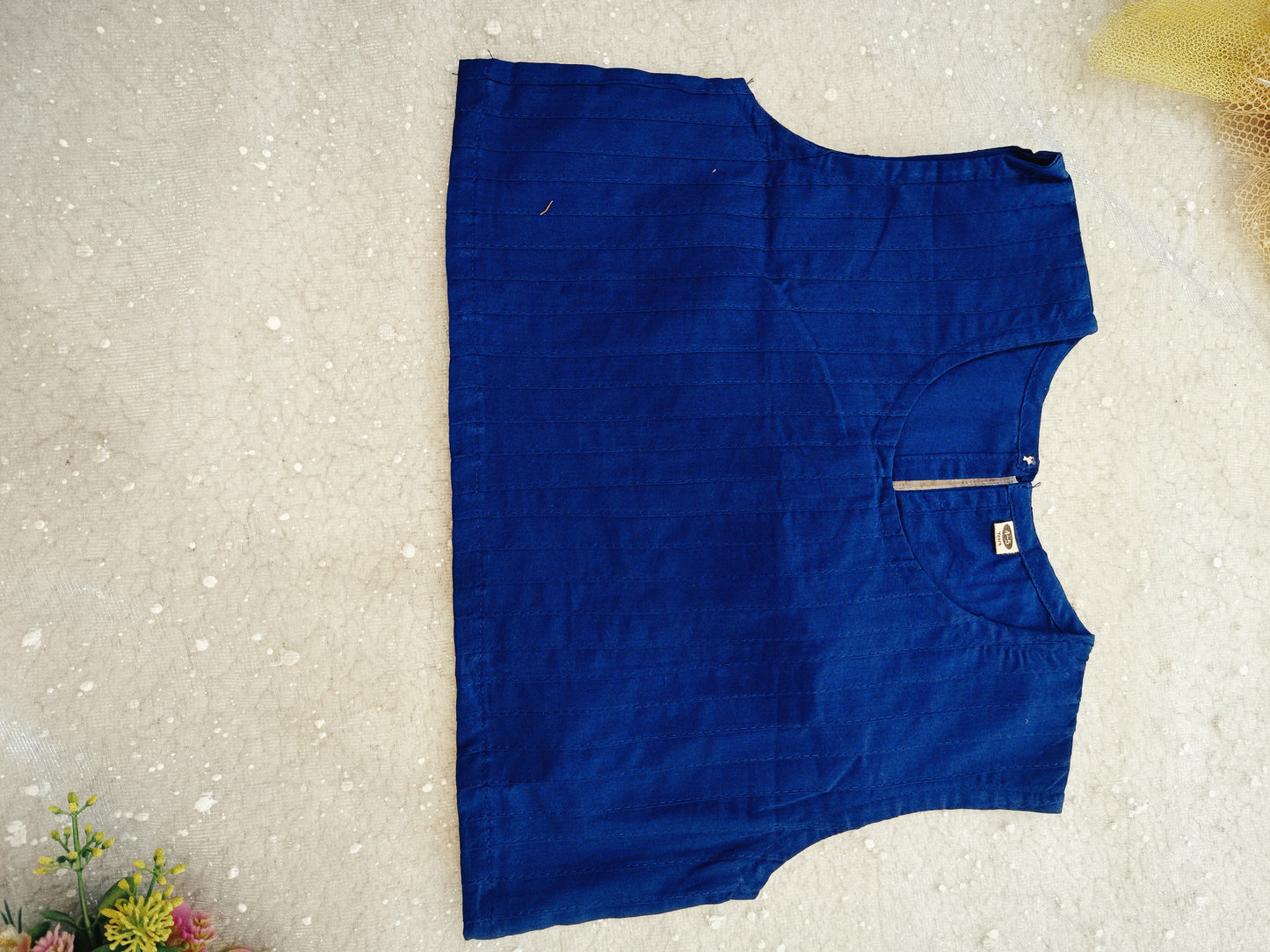 Block Print Blue colour cord set