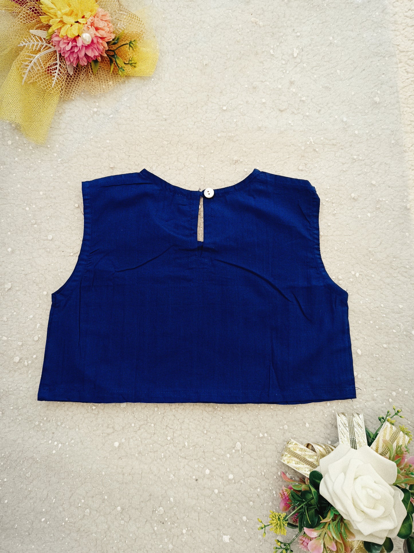 Block Print Blue colour cord set