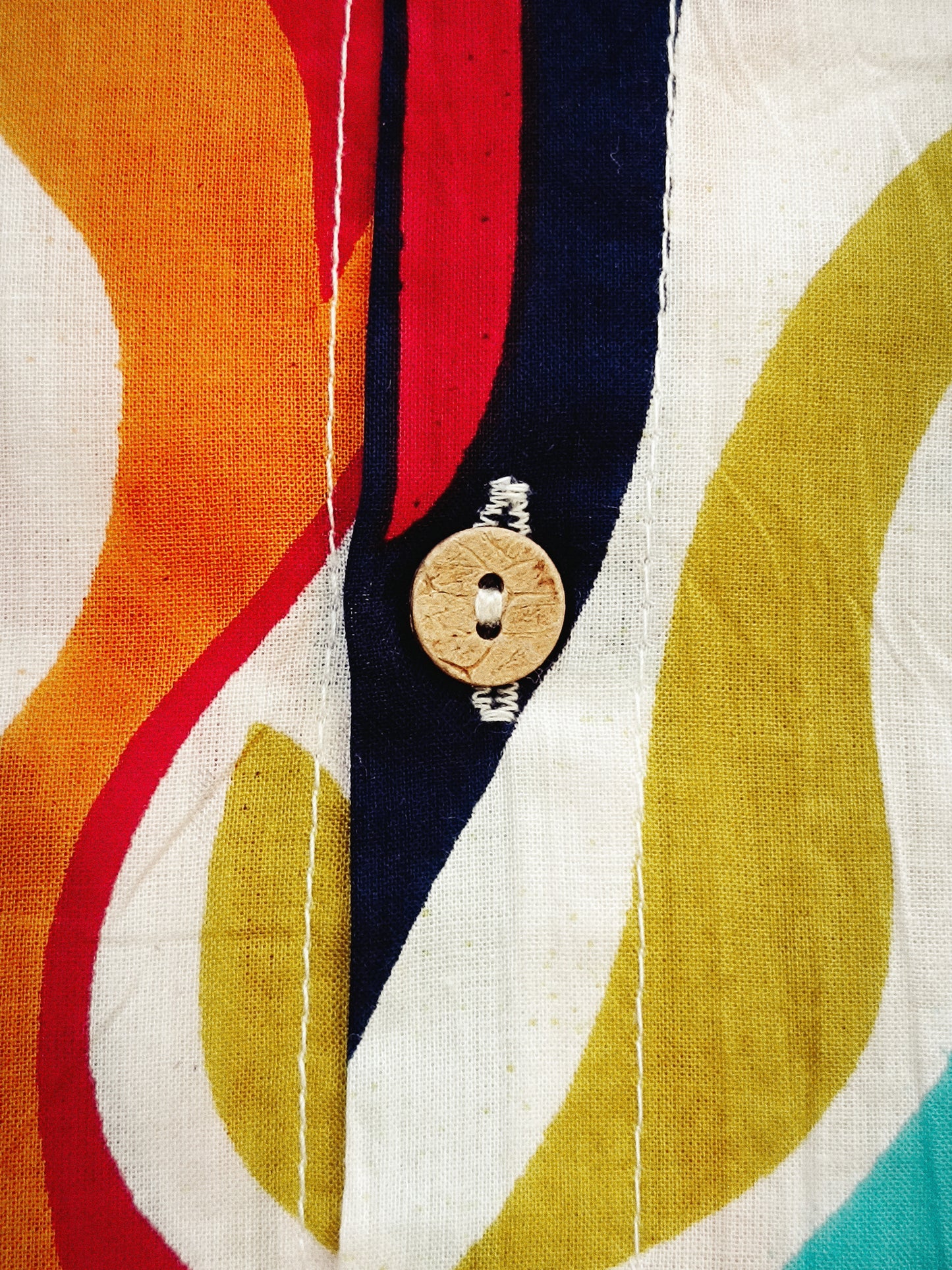Digital Abstract print Multi Colour Cord Set